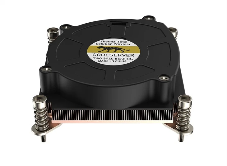 1U Server LGA1700 Copper Skived Fin CPU Radiator