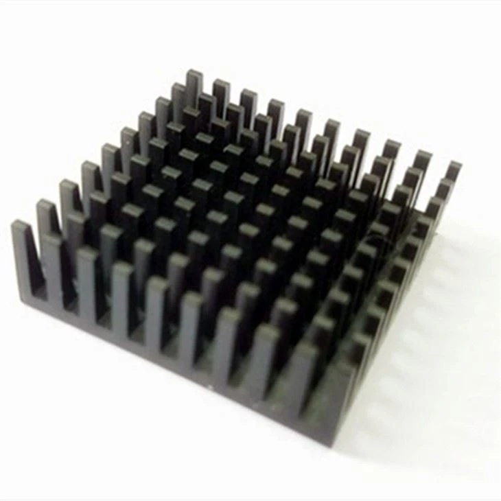aluminum extruded heat sink with black anodizing