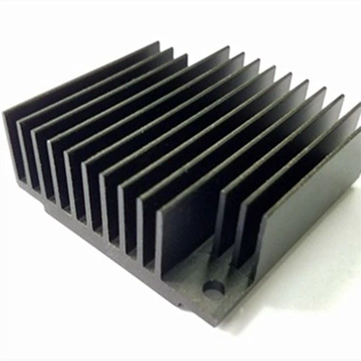 black anodized extruded heat sink